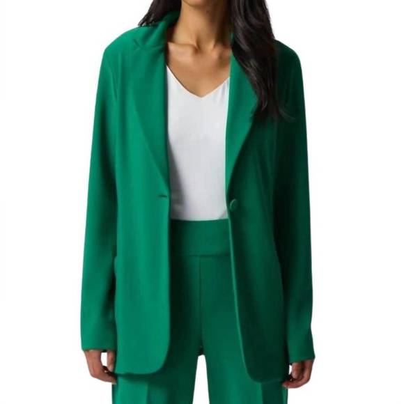 NEW JOSEPH RIBKOFF single button blazer in green
